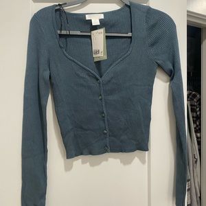 NWT h&m fitted cardigan/long sleeve